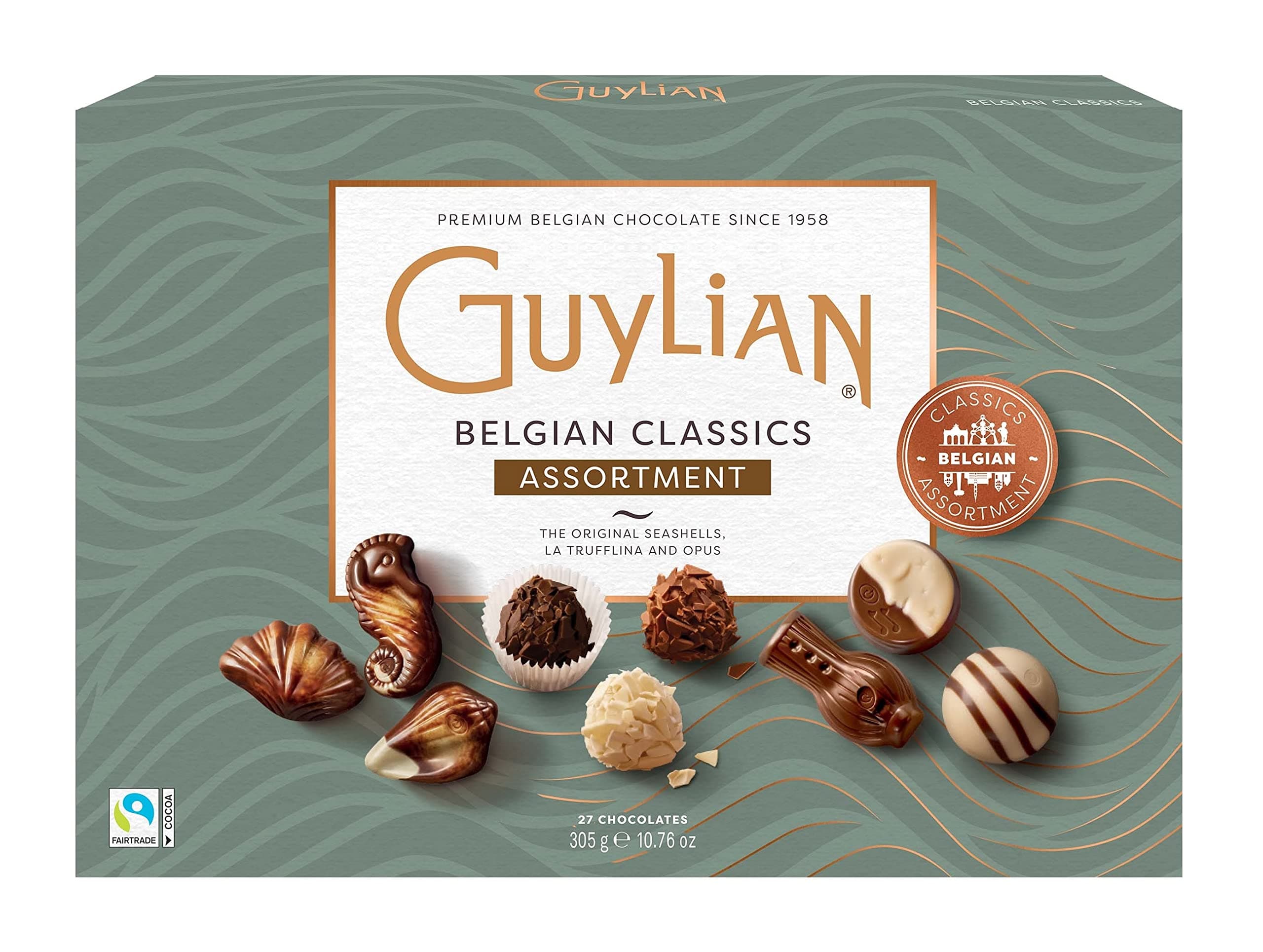 Guylian Belgian Classics Assortment Gift Box - 27 Chocolates - 305G