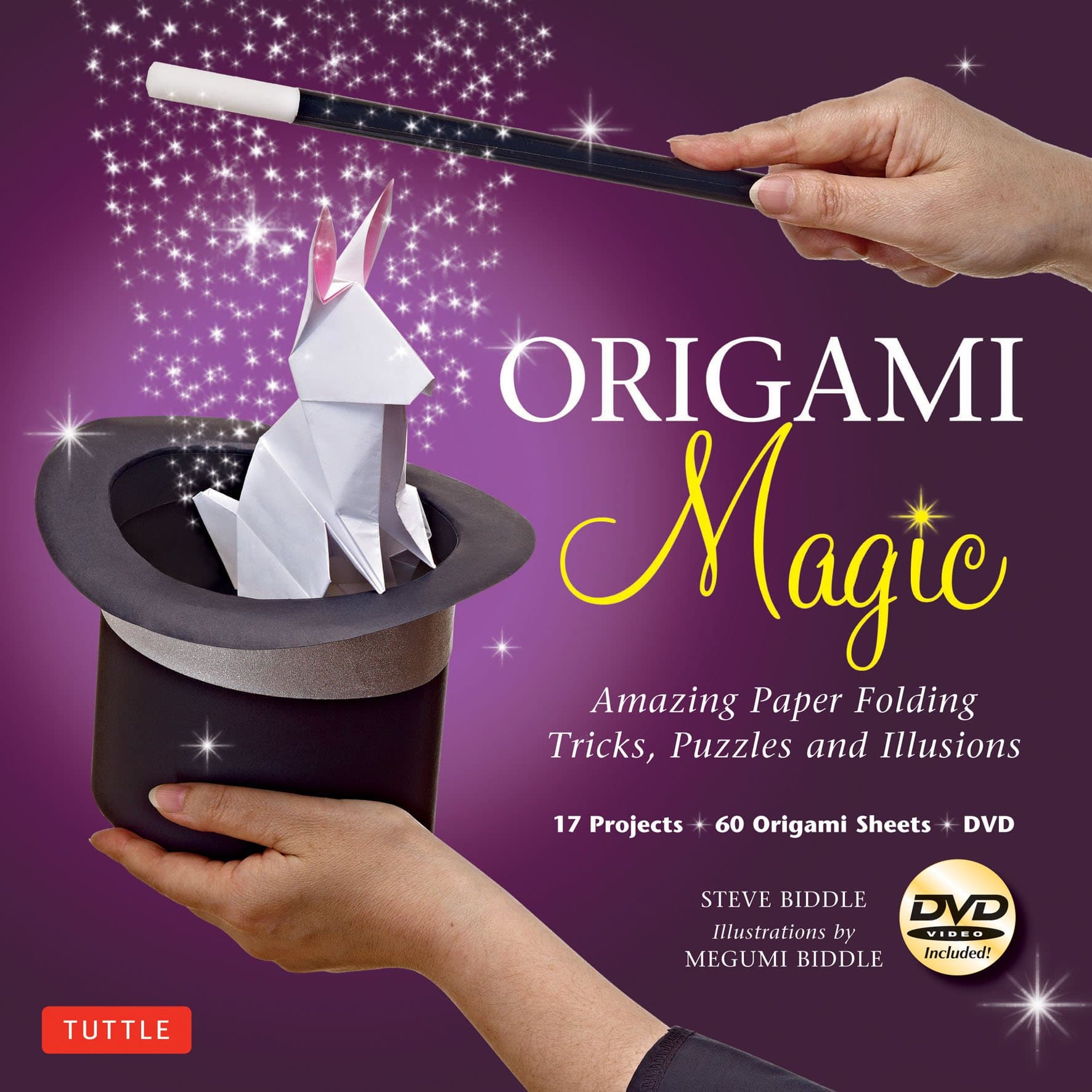 Origami Magic Kit: Amazing Paper Folding Tricks, Puzzles and Illusions: Kit with Origami Book, 17 Projects, 60 Origami Papers and DVD Paperback – March 10, 2012