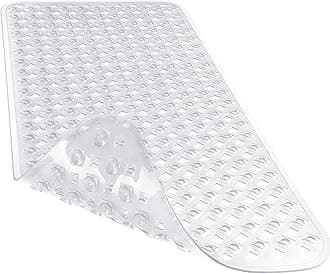 Yimobra Original Bathtub Mat Non Slip, Bath Mats for Tub, Shower Mat with Drain Holes Suction Cups, Machine Washable, BPA, Latex, Phthalate Free