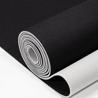 Auto Headliner Fabric 38" L × 60" W Mesh Type with Foam Backing - Tube Packaging - Black Interior Replacement Material for Car/Truck/SUV/RV Roof - Home Repair/DIY Headliner Material