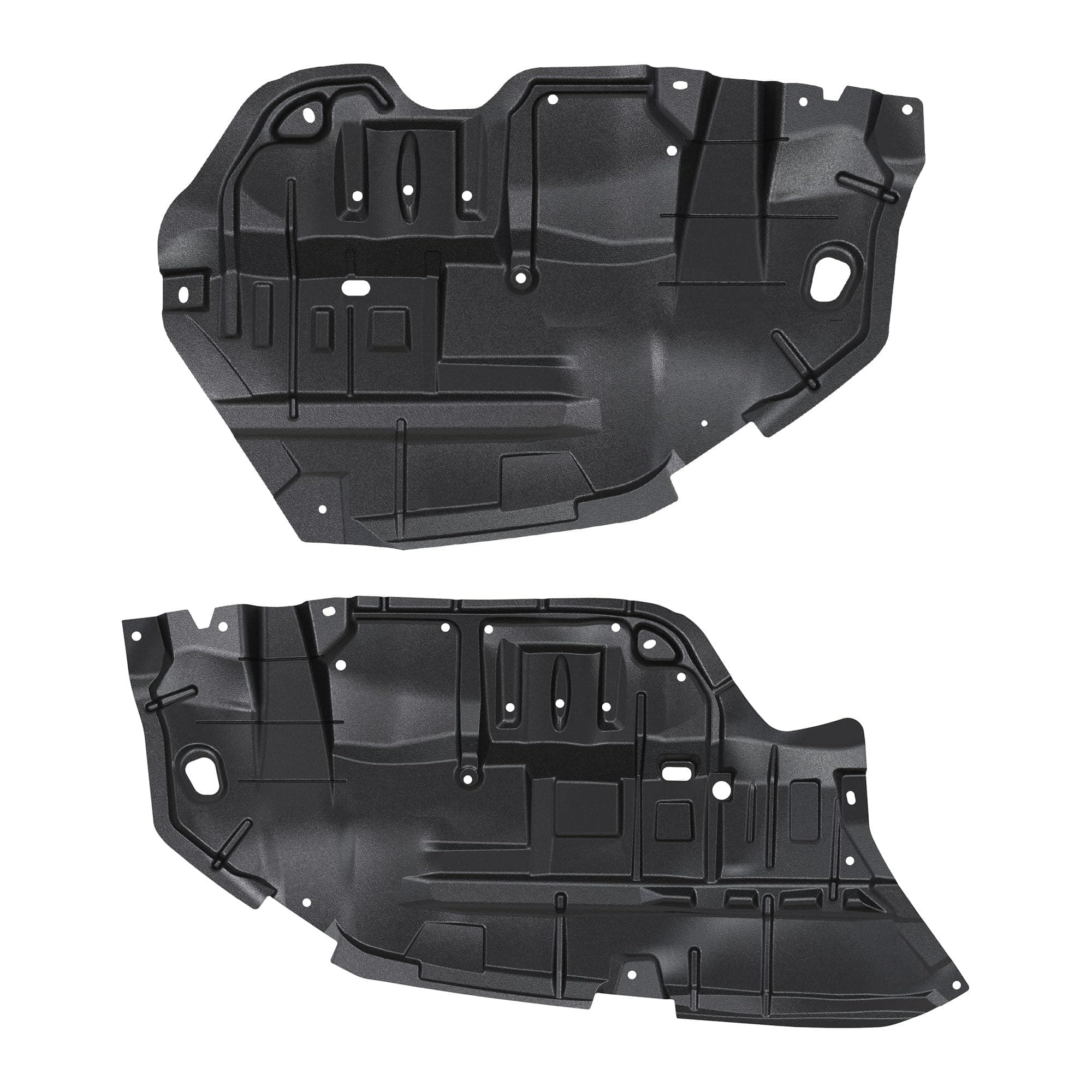 Splash Shield Compatible with 2012-2014 Toyota Camry Replacement for 5144206140, 5144106150, TO1228178, TO1228177 Under Cover Lower Pair of Front Engine Guards Left & Right