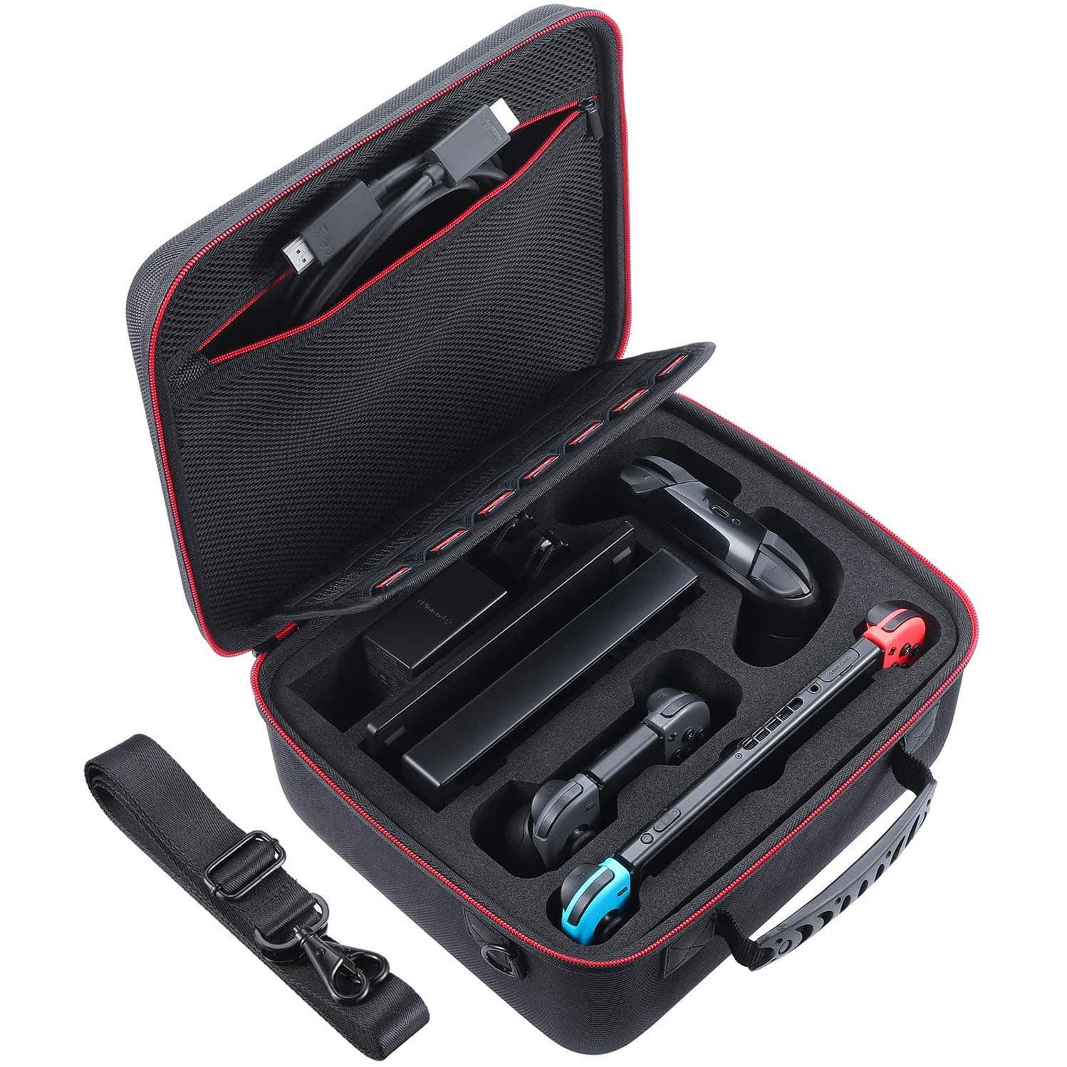 Go-Go Hard Carrying Case Compatible with Nintendo Switch, Travel Case fit Switch Pro Controller