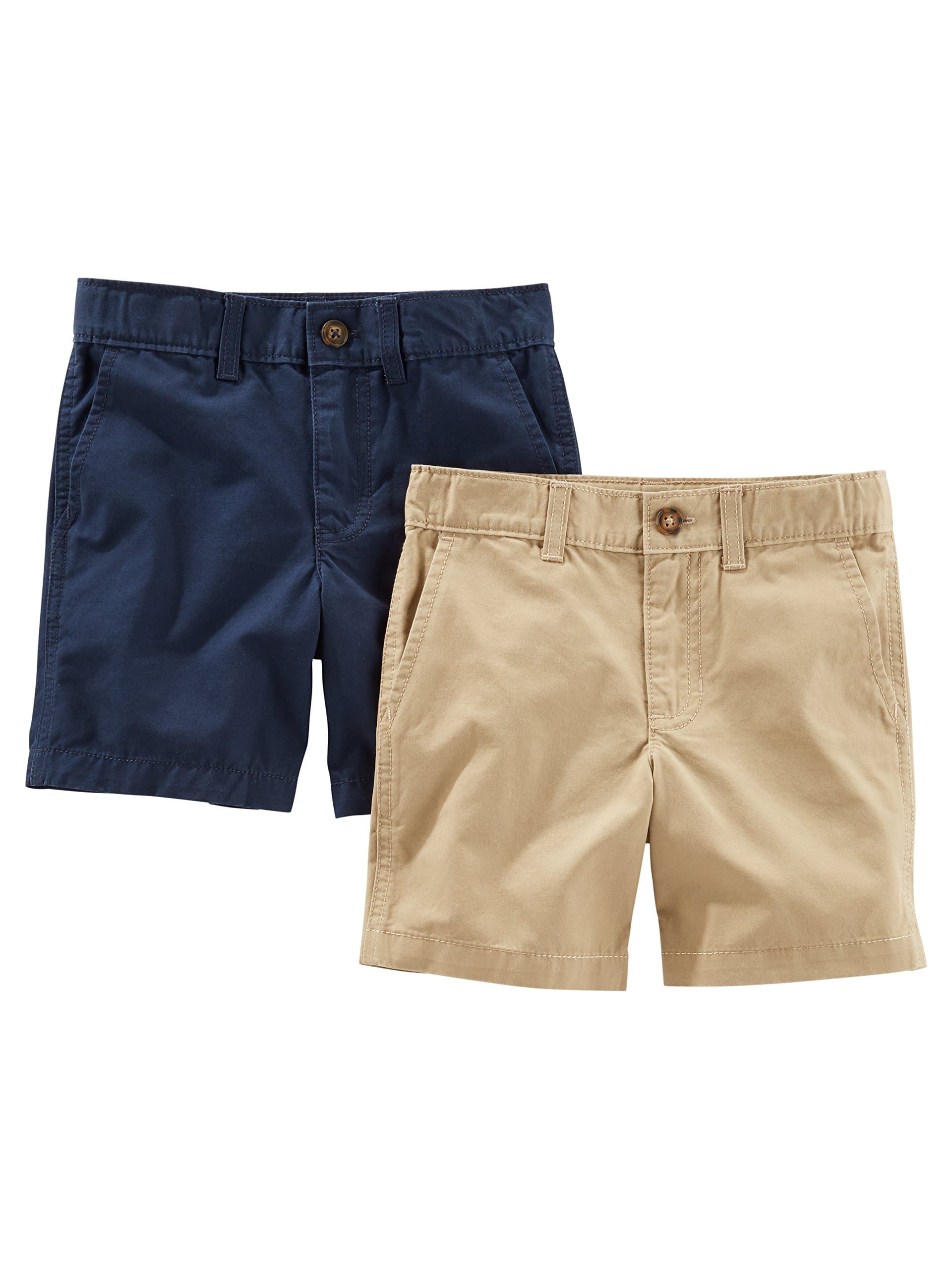Simple Joys by Carter's Boys' Flat Front Shorts, Pack of 2