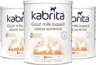 Kabrita Junior Goat Milk Powder for Kids - Easy to Digest for Ages 2-7 - Immunity Boosting Containing Vitamin C, D, E, Protein & Calcium - Non-GMO Gentle on Sensitive Tummies - 14 Oz (Pack of 3)