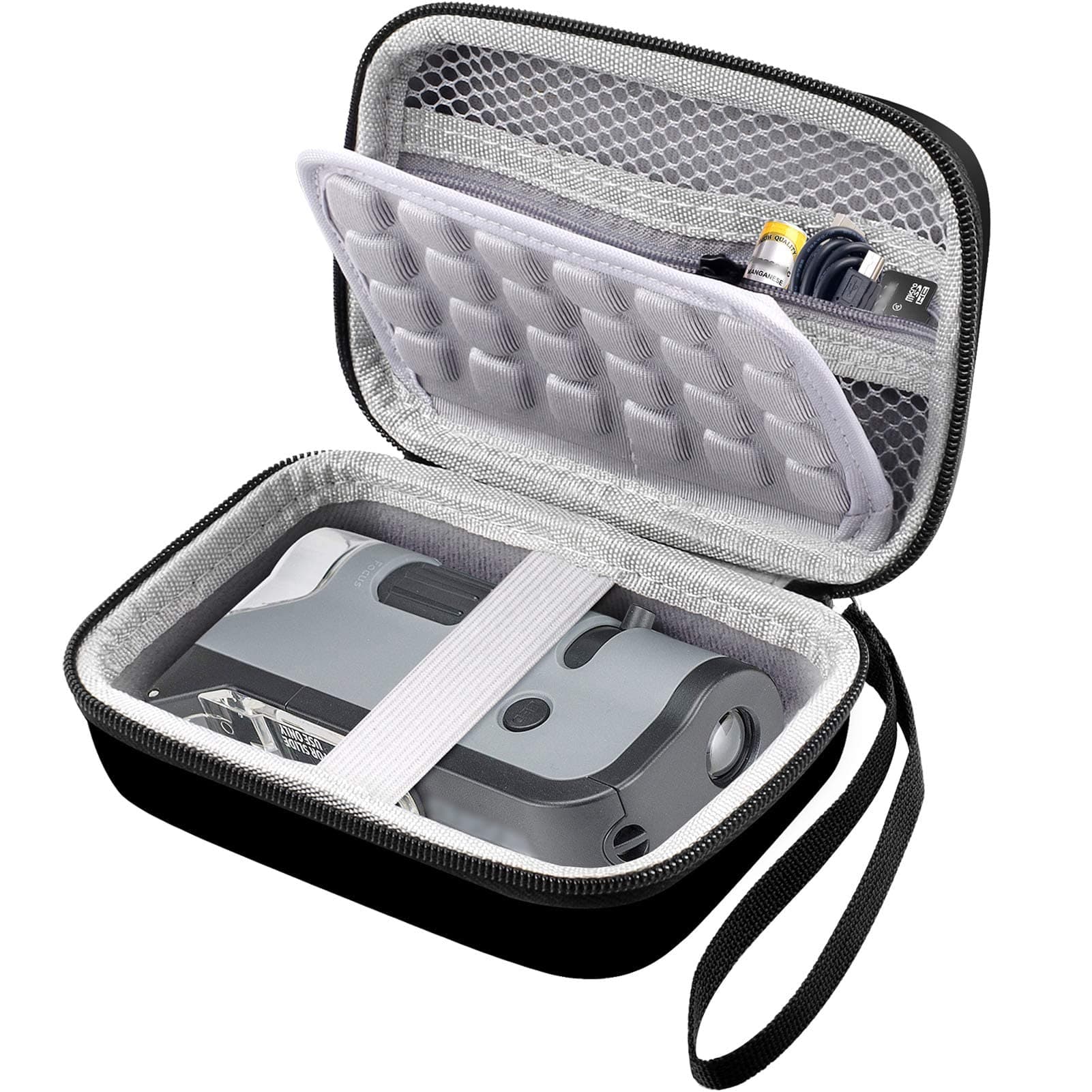 Microscope Case Compatible with Carson MicroFlip 100x-250x/ for Carson MicroBrite Plus 60x-120x LED Lighted Pocket Microscope, Portable Handheld Microscopes Storage Holder Box -Black (Case Only)