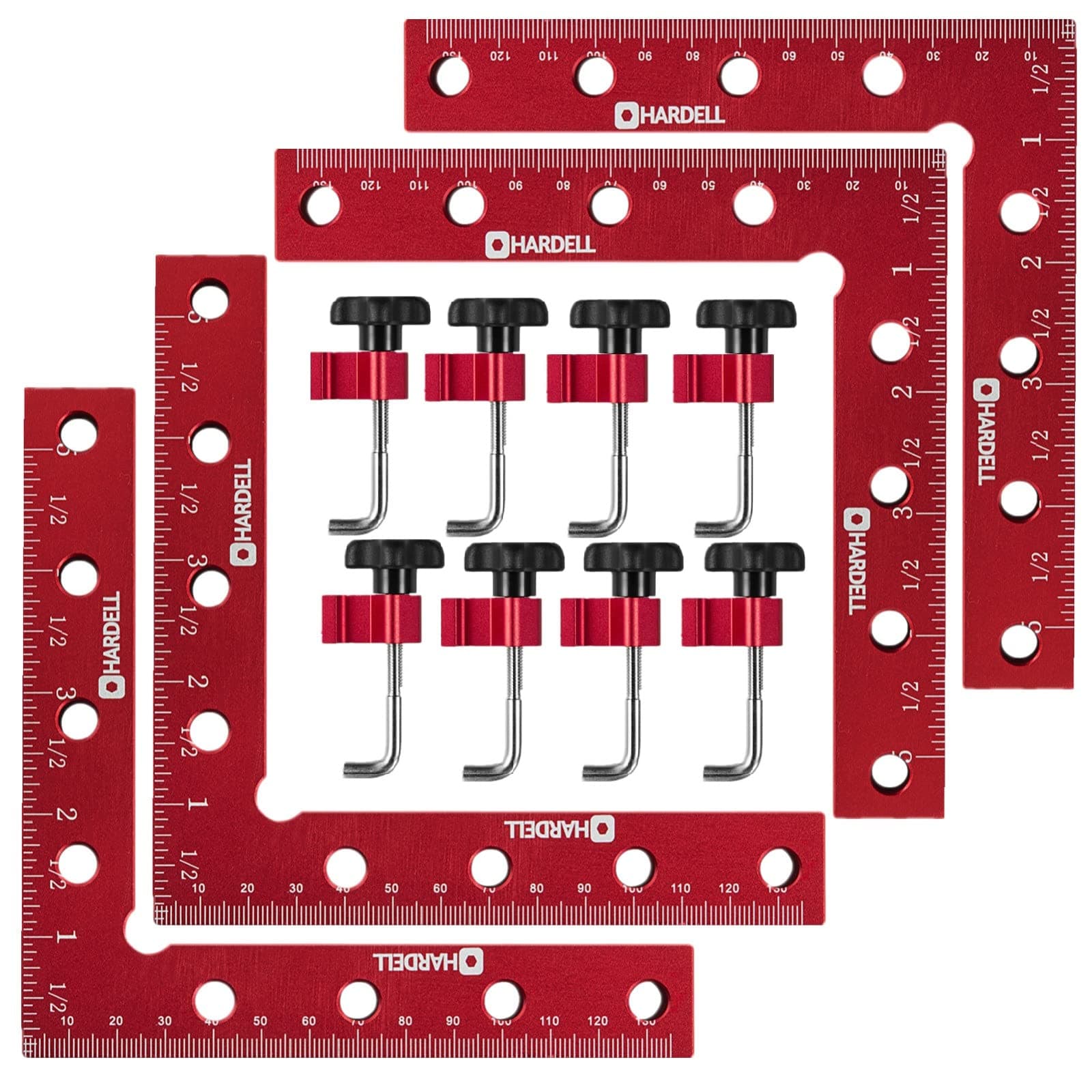 HARDELL 90 Degree Positioning Squares 5.5" x 5.5"(2 PACK)