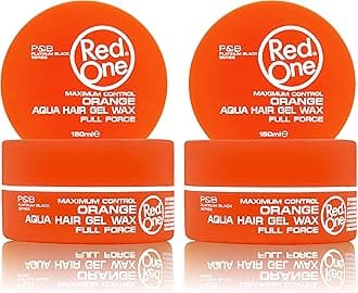 Hair Styling Aqua Wax Orange 2x 150 ml | Edge Control | Ultra Hold | Gel Wax | Men & Women Hair Wax | Melon Scent | Maximum Control