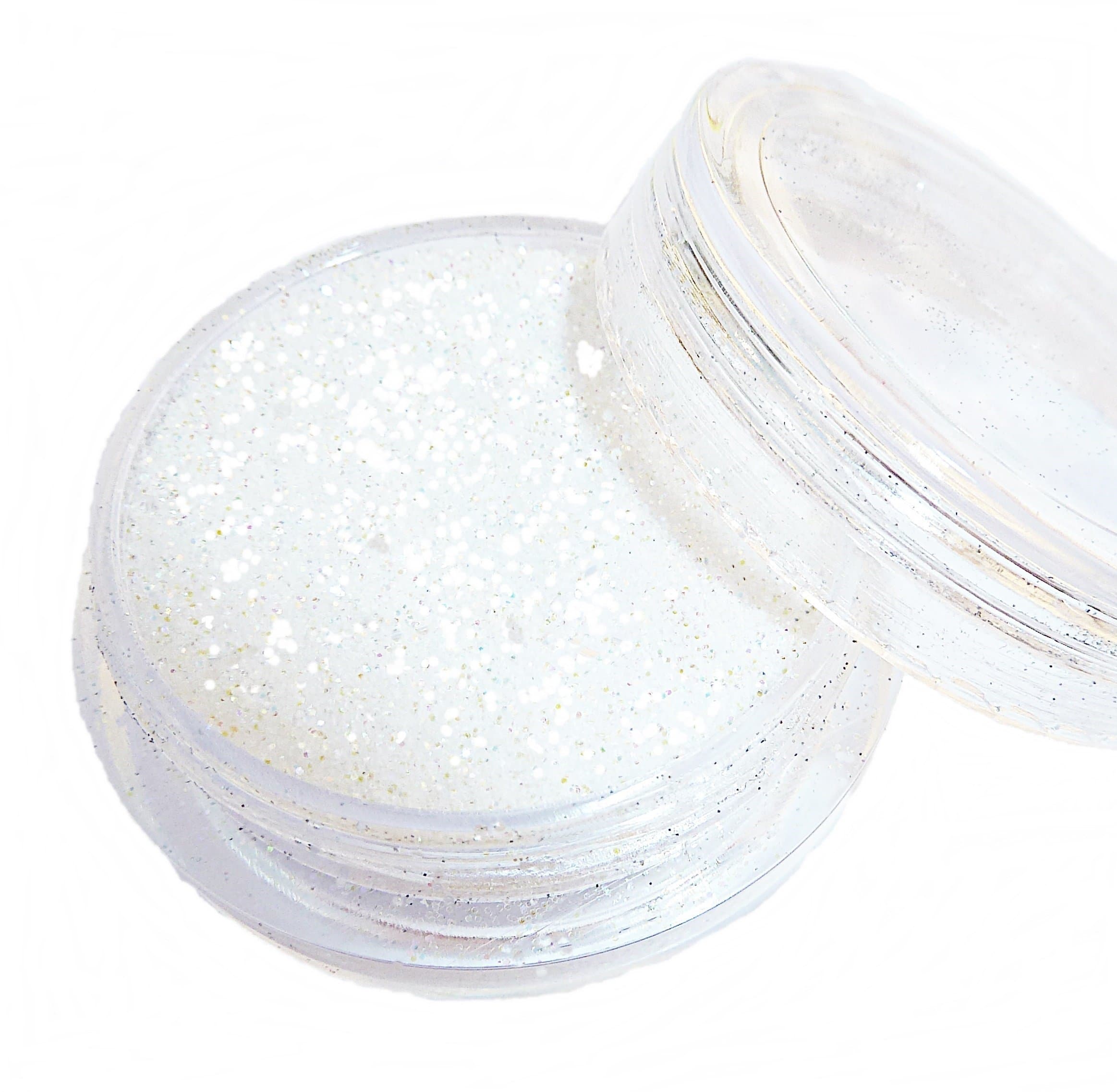 Shimmer White Glitter - Full 3gms of"Glitz Glitter" Decoration Glitter Dust Powder Pots by Busy Bits - Free Postage