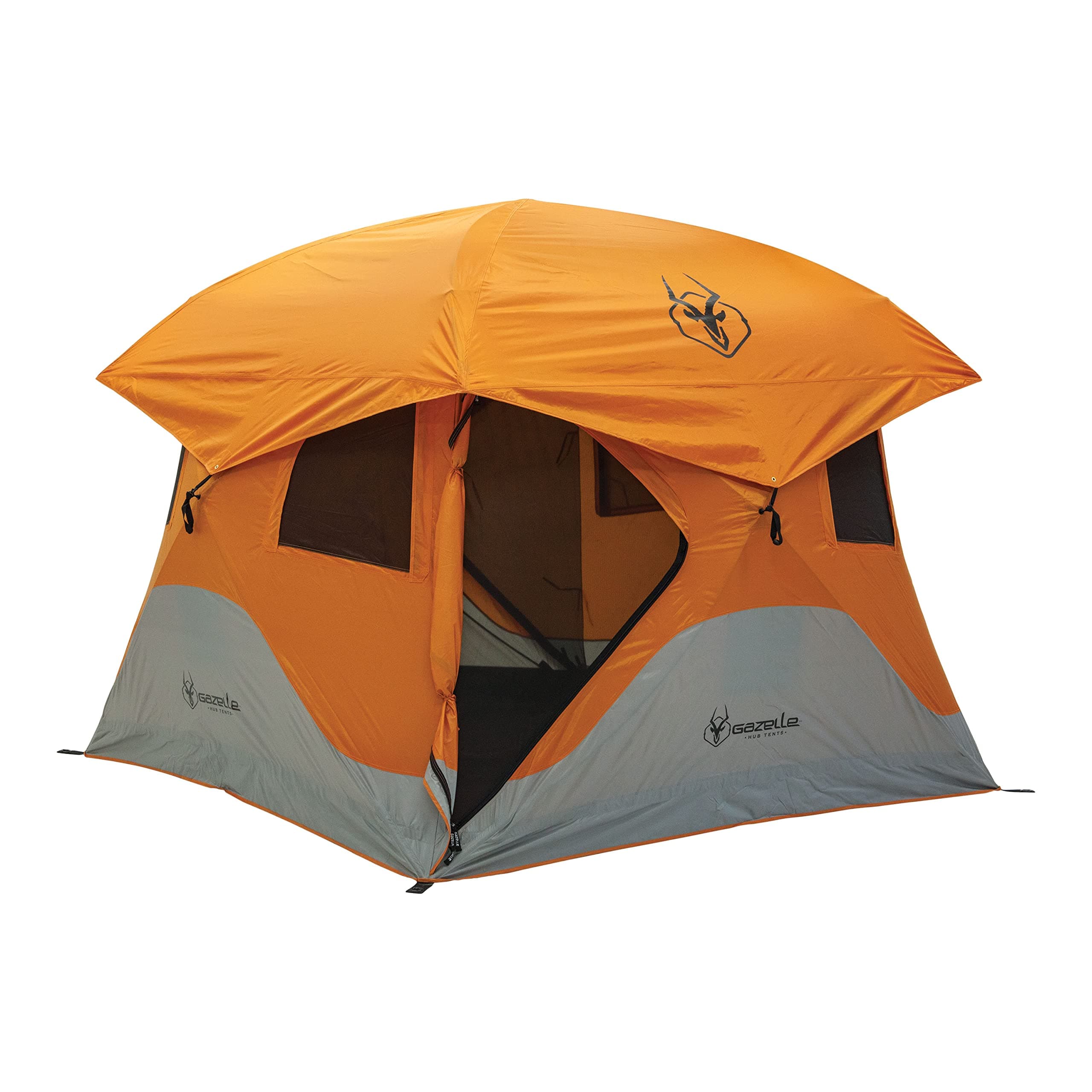Pop-Up Portable Easy Instant Set Up in 90 Seconds,4 Person Camping Hub Tent (Orange,22272 T4)