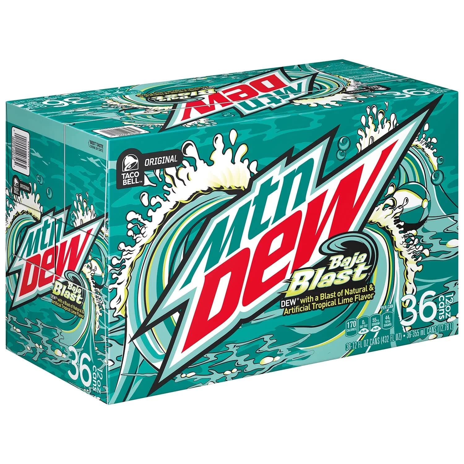 Baja Blast, 12 oz Cans (Pack of 36)