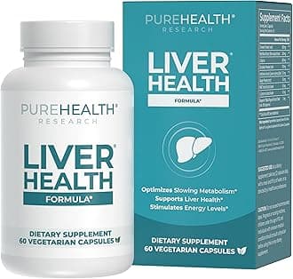 - PUREHEALTH RESEARCH Liver Health – Liver Cleanse Detox & Repair Support Supplement- with Milk Thistle, Turmeric Powder, Dandelion, Artichoke, Beet Root, Ginger, L Cysteine HCL & More - 60 Capsules