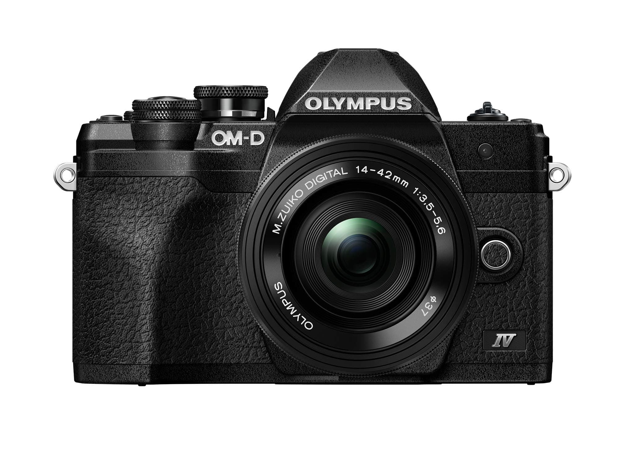 Olympus OM-D E-M10 Mark IV Black Body with Black M.Zuiko Digital ED 14-42mm F3.5-5.6 EZ Lens Kit
