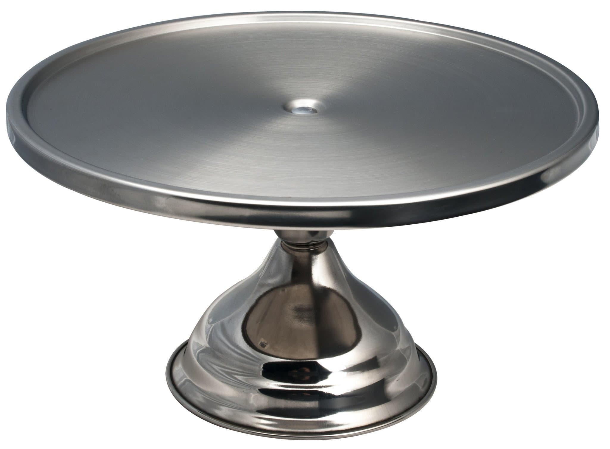 Dynore Stainless Steel Cake Stand, Silver