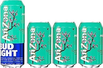 BeerSkin Skywin Silicone Can Sleeve, 4 Pack 12 oz (355 ml) Silicone Can Cover, Soda Can Sleeve, Hides Can by Disguising it as a Can of Soda (Green)