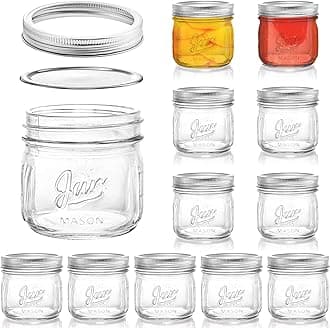 12 Oz Wide Mouth Mason Jars