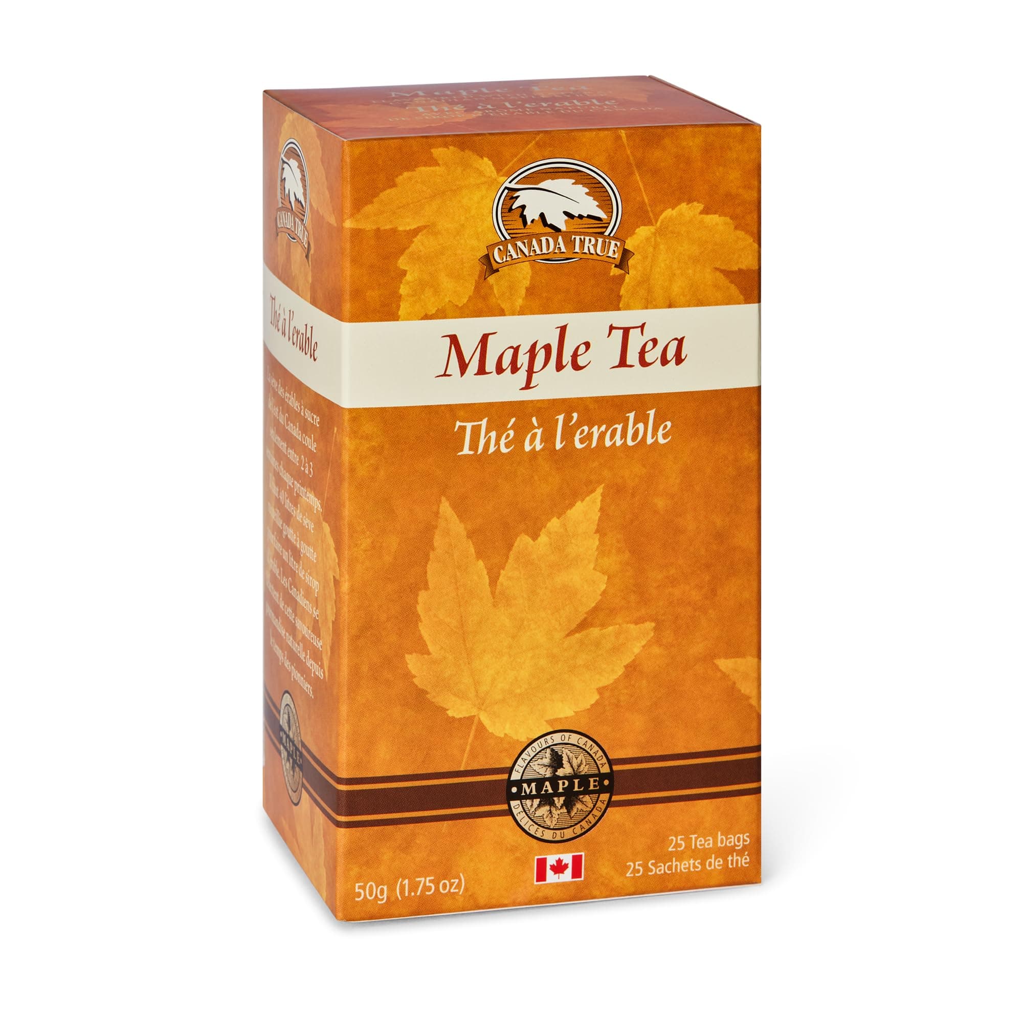 Canada True Maple Tea 25 Tea Bags, 50g (1.75oz), Product of Canada