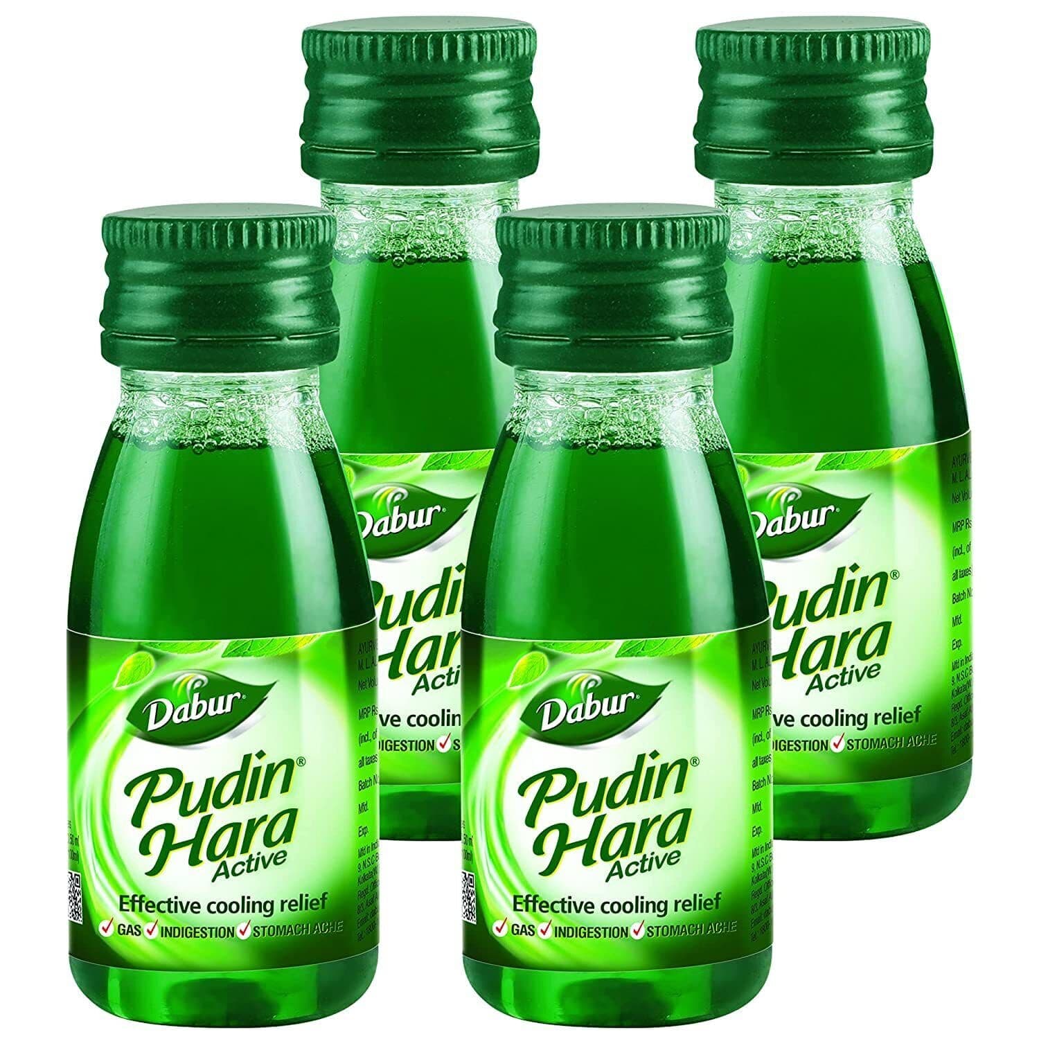 Dabur Pudin Hara Active, 30 Ml - Pet Bottle (Pack Of 4)