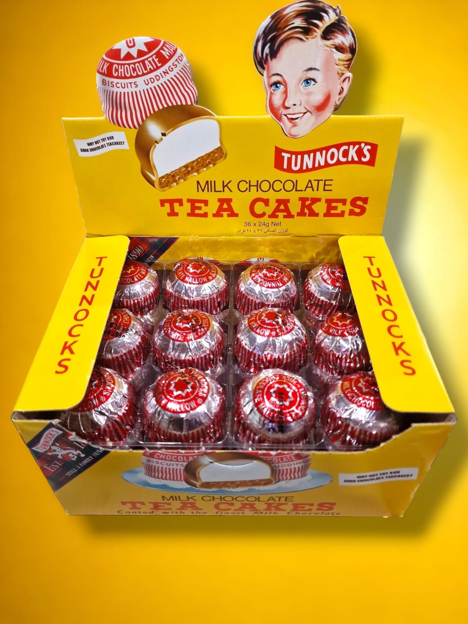 Generic 1 x Tunnock's Real Milk Chocolate Tea Cakes 36 x 24g