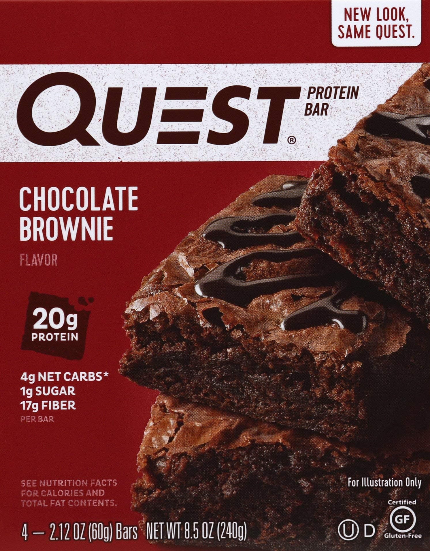 Quest Nutrition Protein Bar, Chocolate Brownie, 12 Count