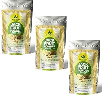 Rens Farms Well Matured Green Jackfruit Flour | Gluten-Free Raw Jackbulb Powder | Keto, Vegan, Diabetic Friendly Superfood | Jackfruit Powder | Natural & Preservative-Free | 250g x Pack of 3