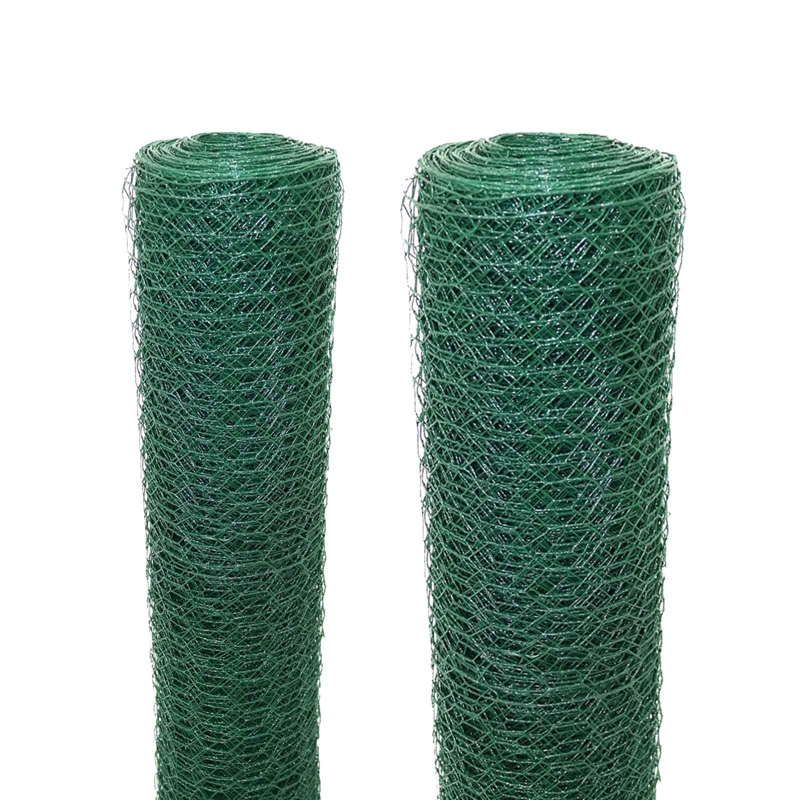 JAOSY Hexagonal Wire Mesh 60CMX25M(2FTX82FT) Electro Plated Wire Fencing Chicken Wire Net 0.9mm Thickness Galvanized Wire Fence Roll Hardware Cloth 50mm for Chicken Aviary Rabbit Pet