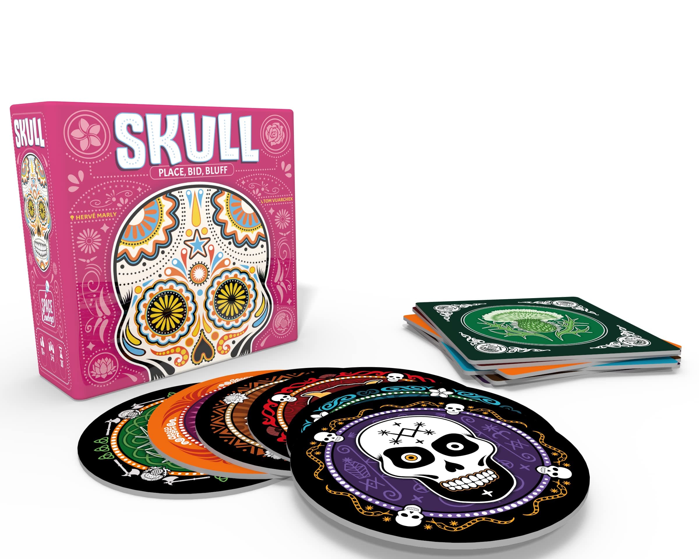 Space Cowboys Asmodee | Skull | Bluffing Card Game | Party Game | Ages 10+ | 3-6 Players | 20-30 Minutes Playing Time