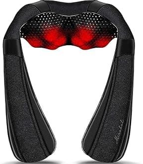 Mirakel Neck Massager, Back Neck Massager with Heat, Electric Back Massager, Neck Massager Pillow for Neck, Back, Shoulder, Foot, Leg, Muscle Pain Relief
