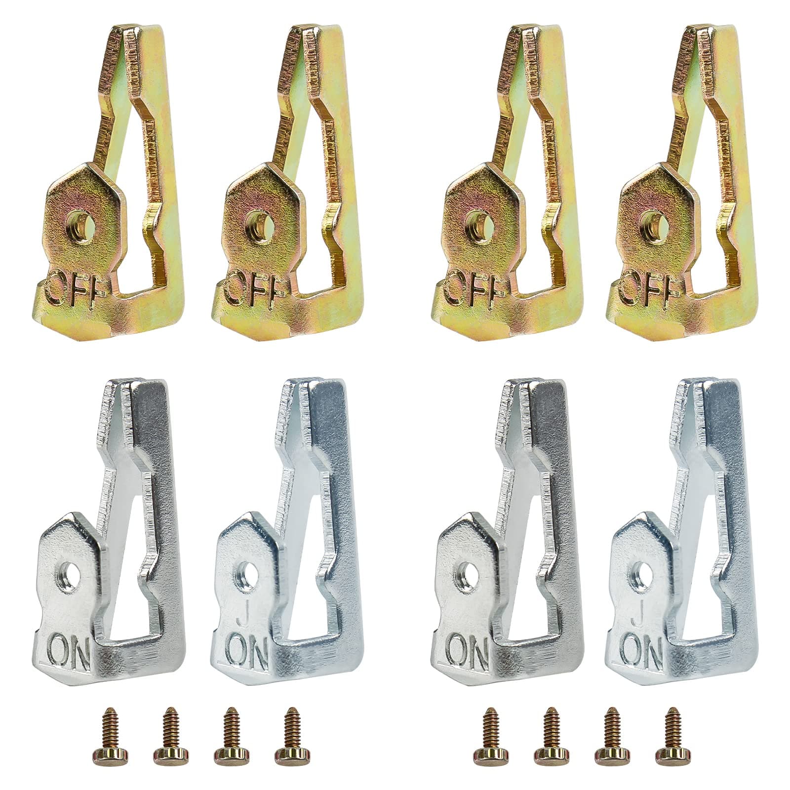 156T1978A Time Switch Trippers Replacement for Intermatic Fit T100 Series Timers 2 Pack (4 ON / 4 Off / 8 Screws)