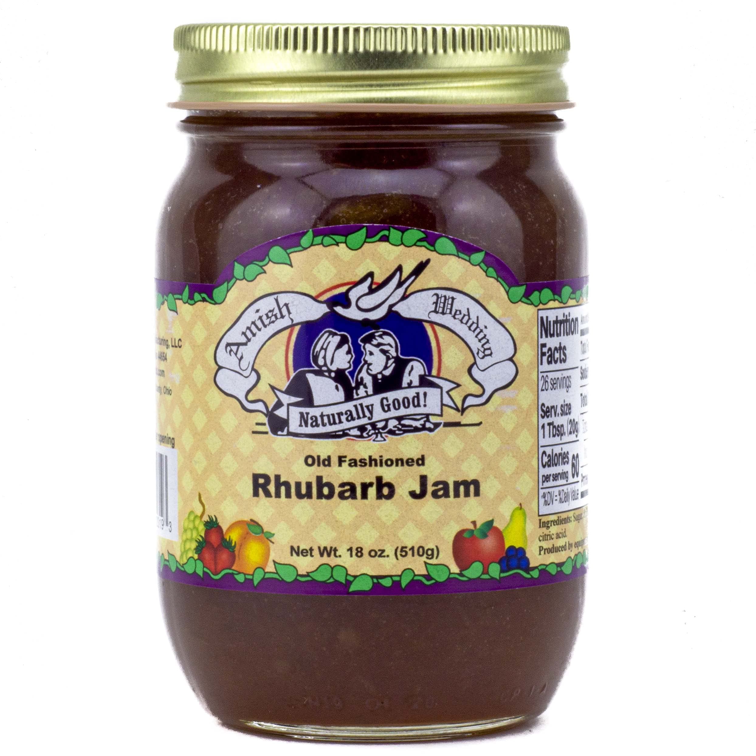 Amish Wedding Rhubarb Jam 18oz
