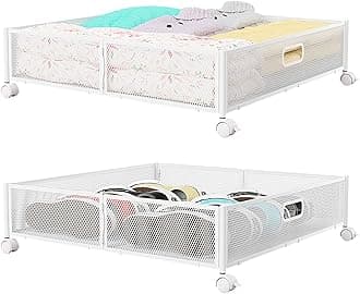 PHINOX White Under Bed Shoe Storage