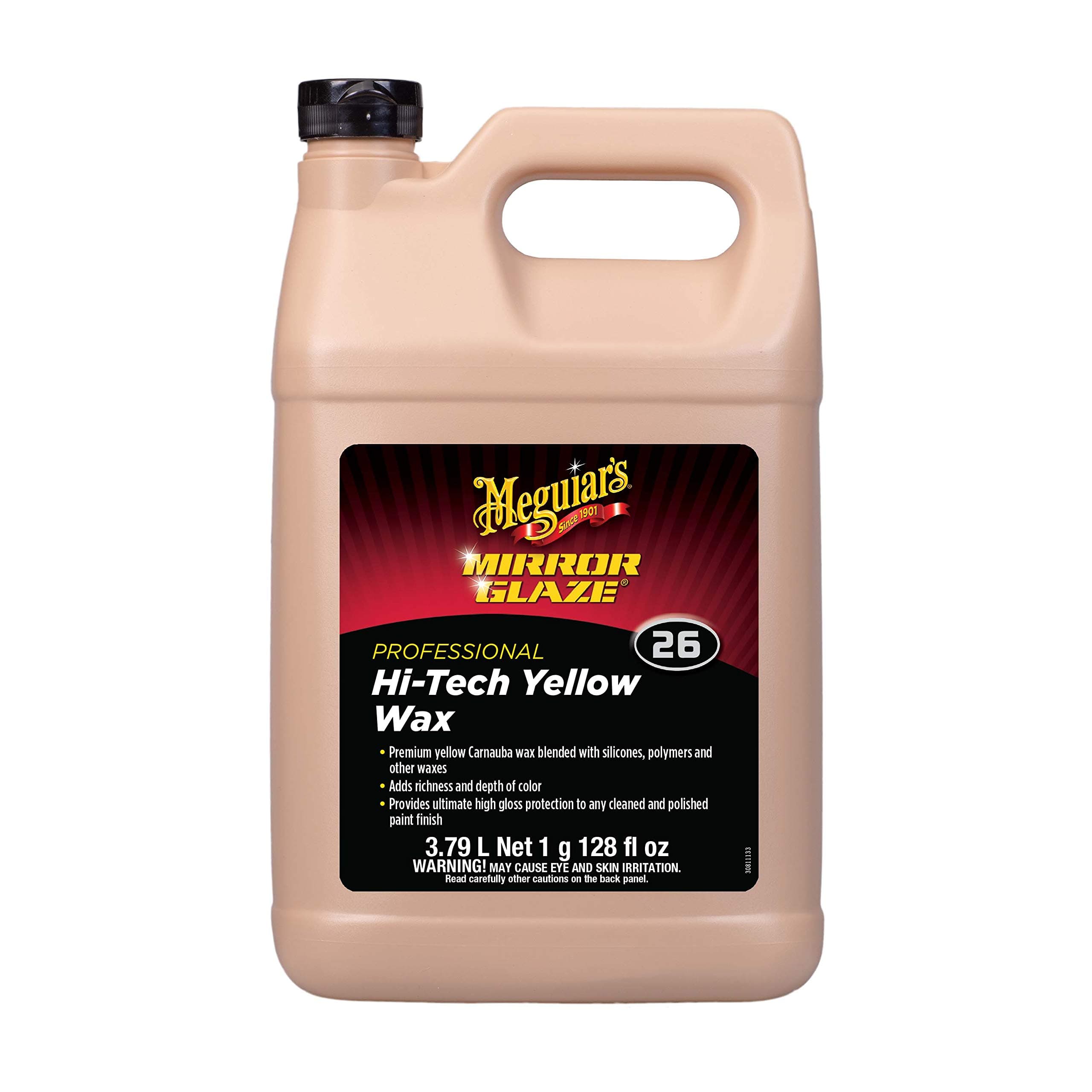 Meguiar's mirror glaze hi-tech yellow wax, 1 gallon