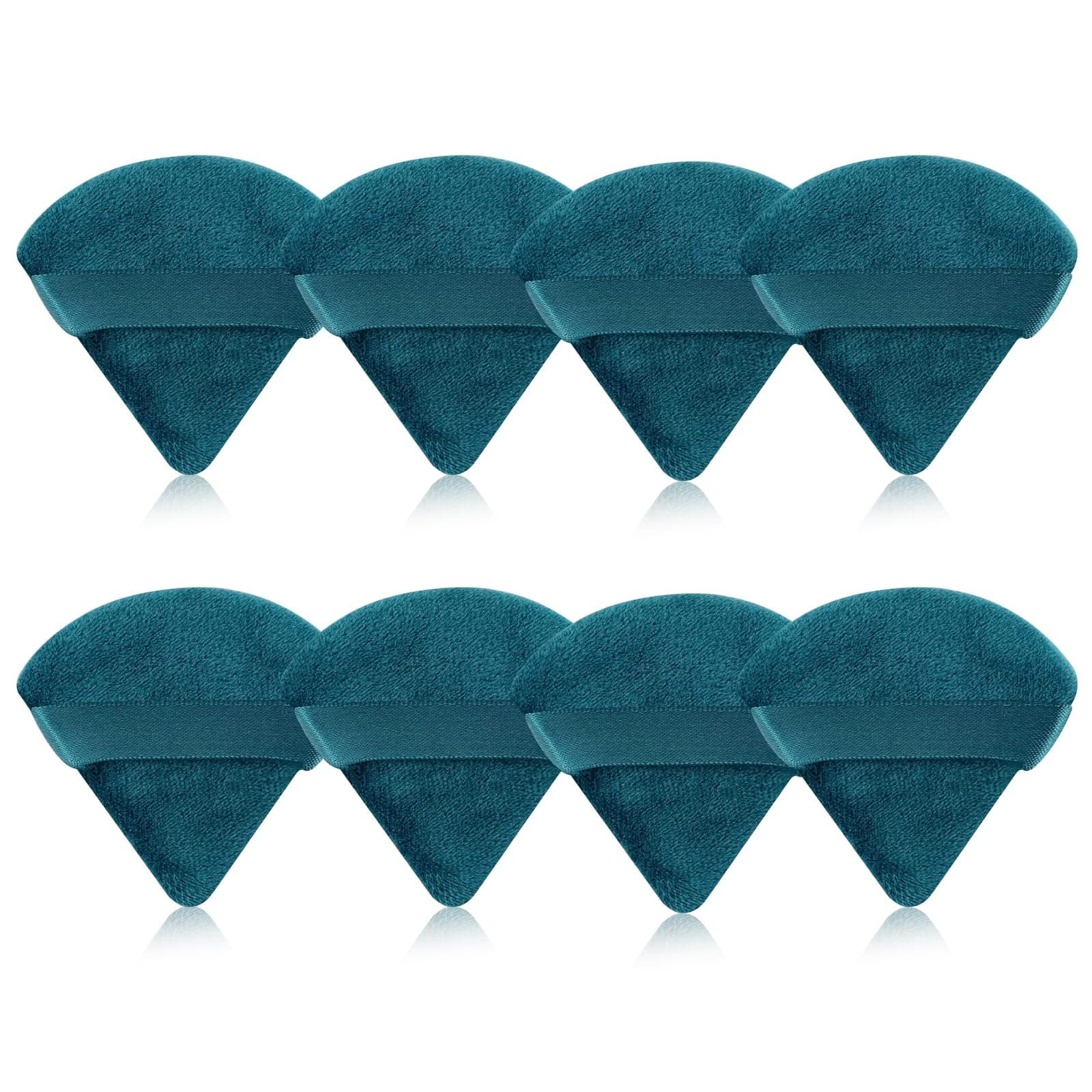 8 Pieces Triangle Powder Puff Face Soft Triangle Makeup Puff Velour Cosmetic Foundation Blender Sponge Beauty Makeup Tools