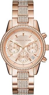 Bryant Chronograph Women's Watch, Stainless Steel and Pavé Crystal Watch for Women