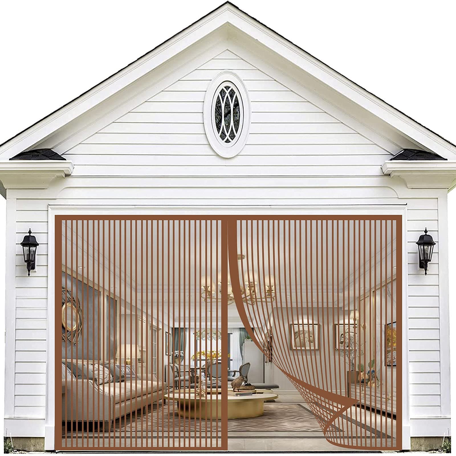 Magnetic Fly Screen Door, Mosquito net Fly Curtain, Sealing Magnets Close Running Automatically, Easy Installation, Keep Fresh air in for Patio, Balcony, Customizable