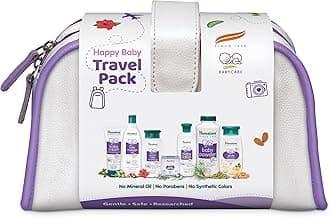 Himalaya Baby Gift Pack (7 Pieces) With Free Maternity Travel Bag| No.1 Doctor Prescribed|Gentle, Safe & Researched For Baby'S Skin & Hair, Liquid
