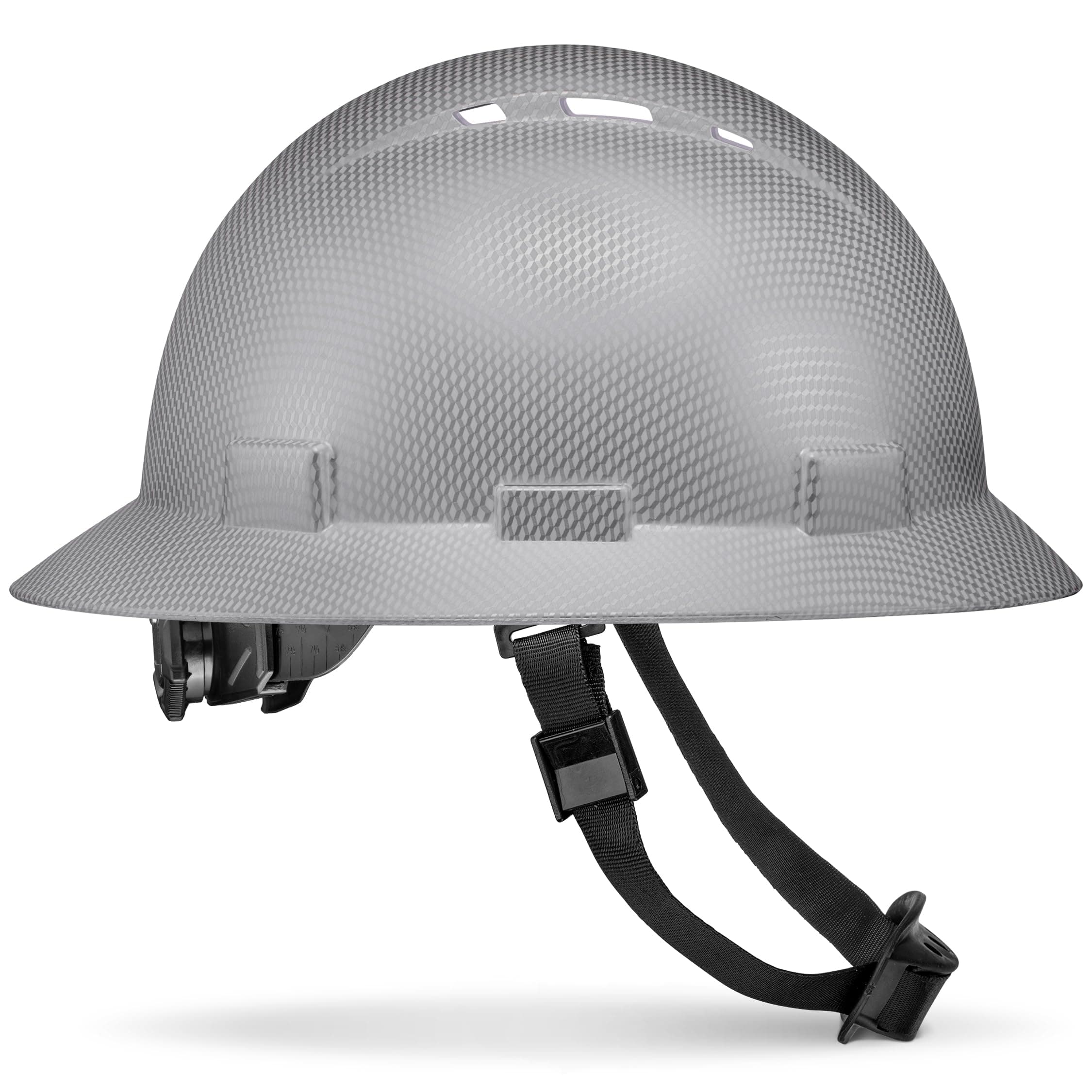 Full Brim Vented Tattoo/Skull Design Matte Finish OSHA Construction Hard Hat with 6-Point Suspension