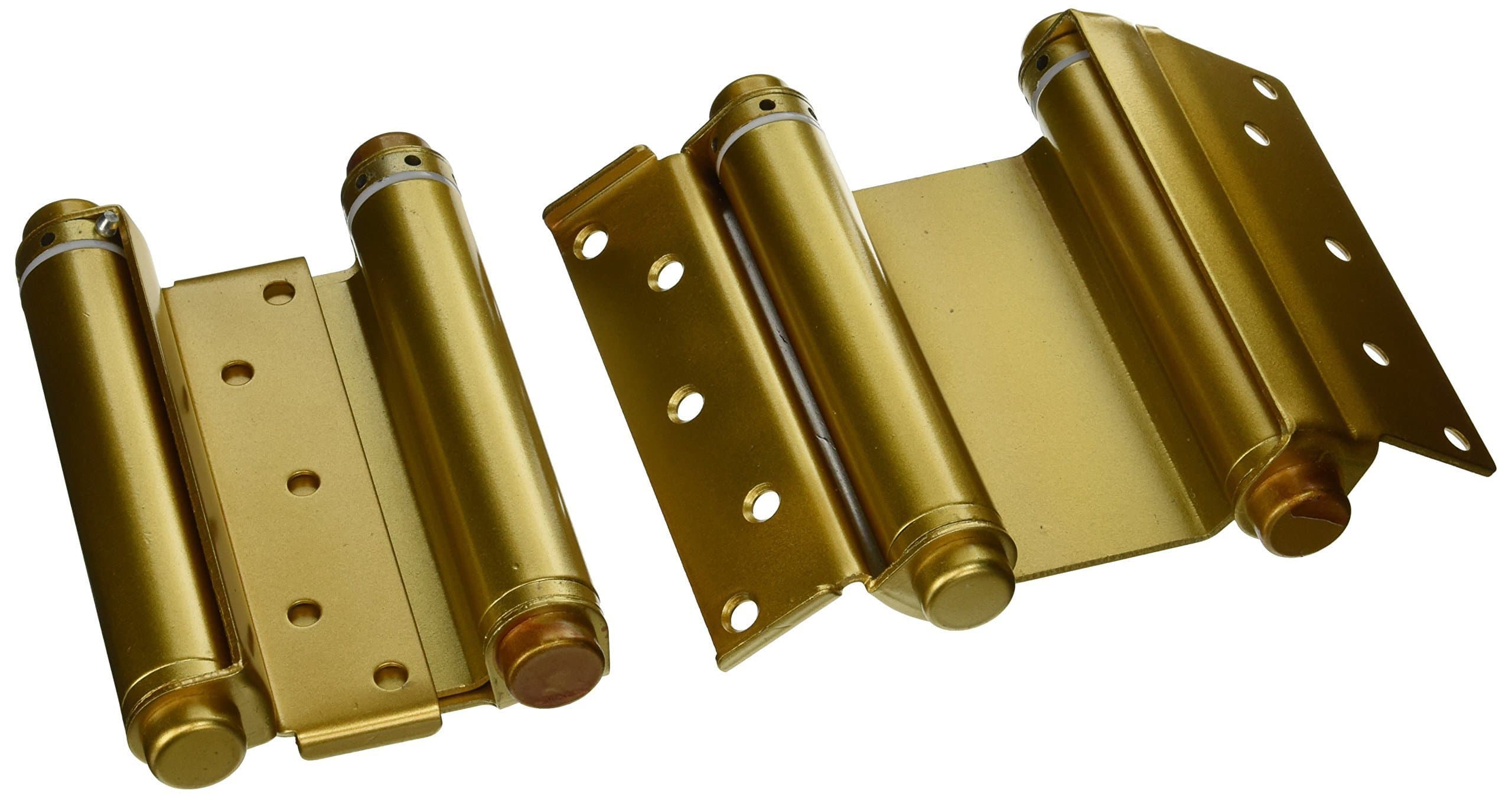 U ULTRA HARDWARE 35597 Heavy Duty Brass Double Action Spring Hinges, 7.1 x 4.6 x 3.1 inches