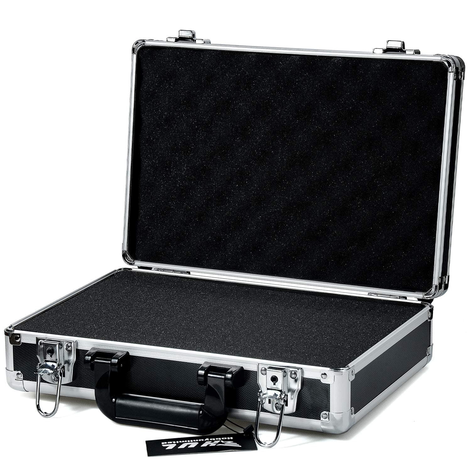 HUL 18in Two-Tone Aluminum Case with Customizable Pluck Foam Interior for Test Instruments Cameras Tools Parts and Accessories