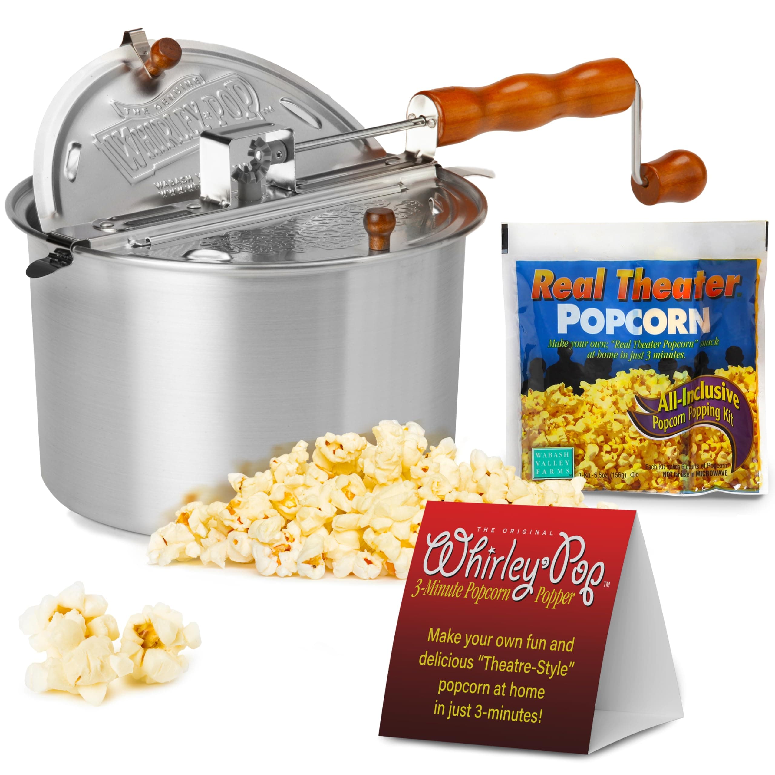 Aluminum 6 Qt Whirley-Pop Popcorn Popper