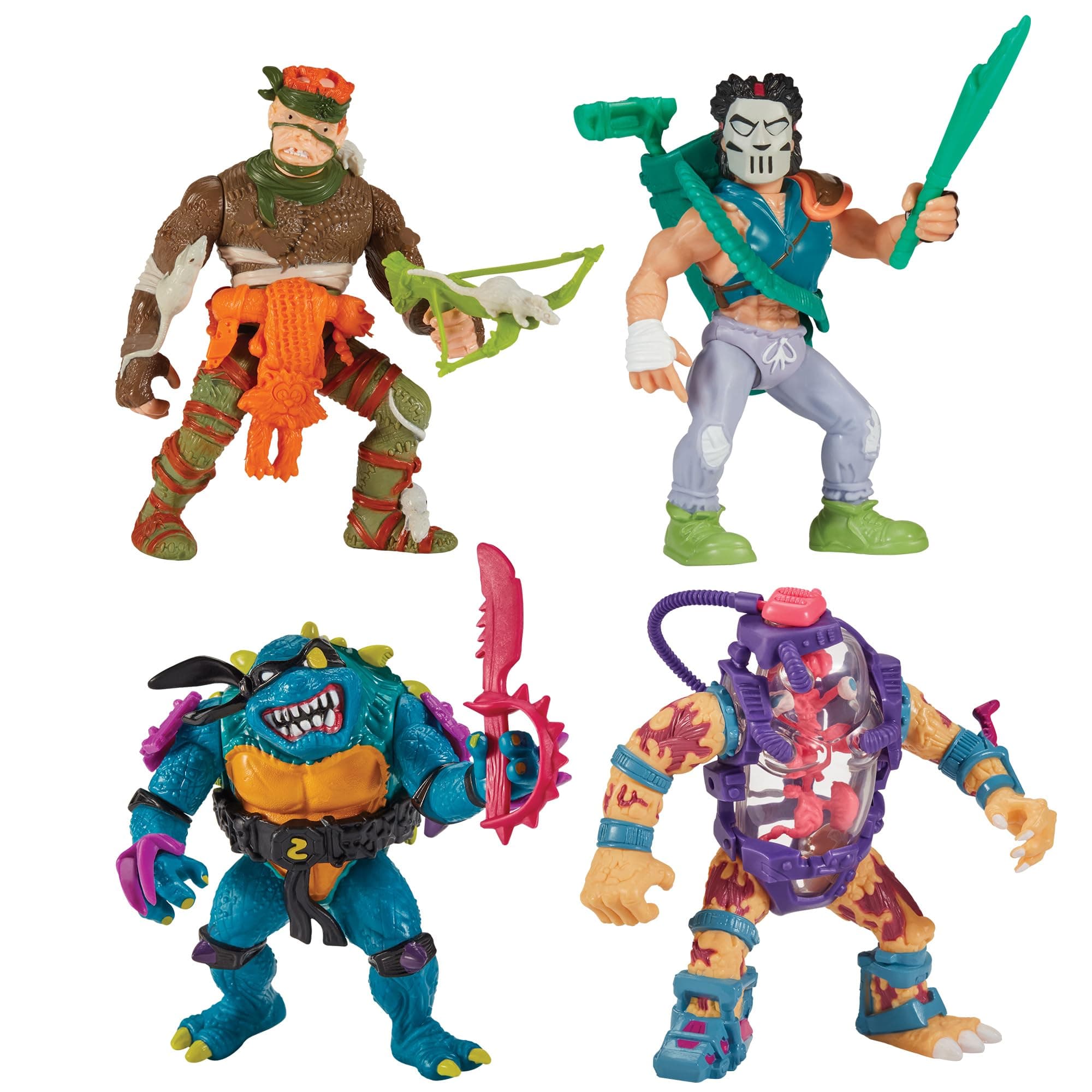 Teenage Mutant Ninja Turtles Classic Mutant 4-Pack Bundle by Playmates Toys
