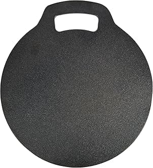 KitchenCraft Round Cast Iron Baking Stone / Cooking Girdle, 27 cm (10.5")