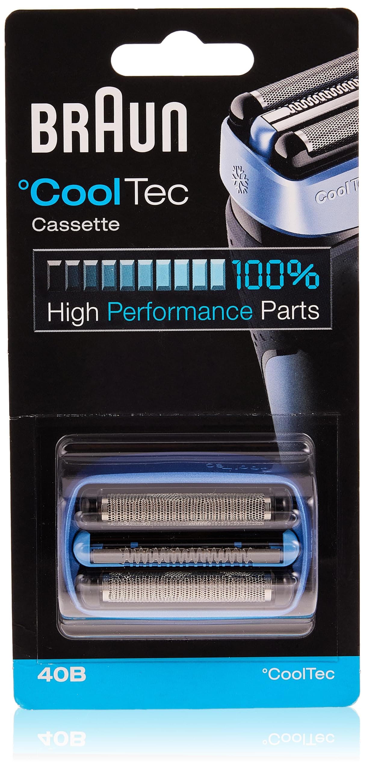 Braun Shaver Cool Tec Integrated Cassette for Mesh and Inner Blade F/C40B [Parallel Import Product]