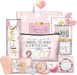 18th Birthday Gifts for Girls, 18th Birthday Gifts For Girls, 18th Birthday Decorations for Girl, 18th Best Friend First Birthday Gift For Teen Girl, Sweet 18 Birthday Gift Ideas for Her, Daughter