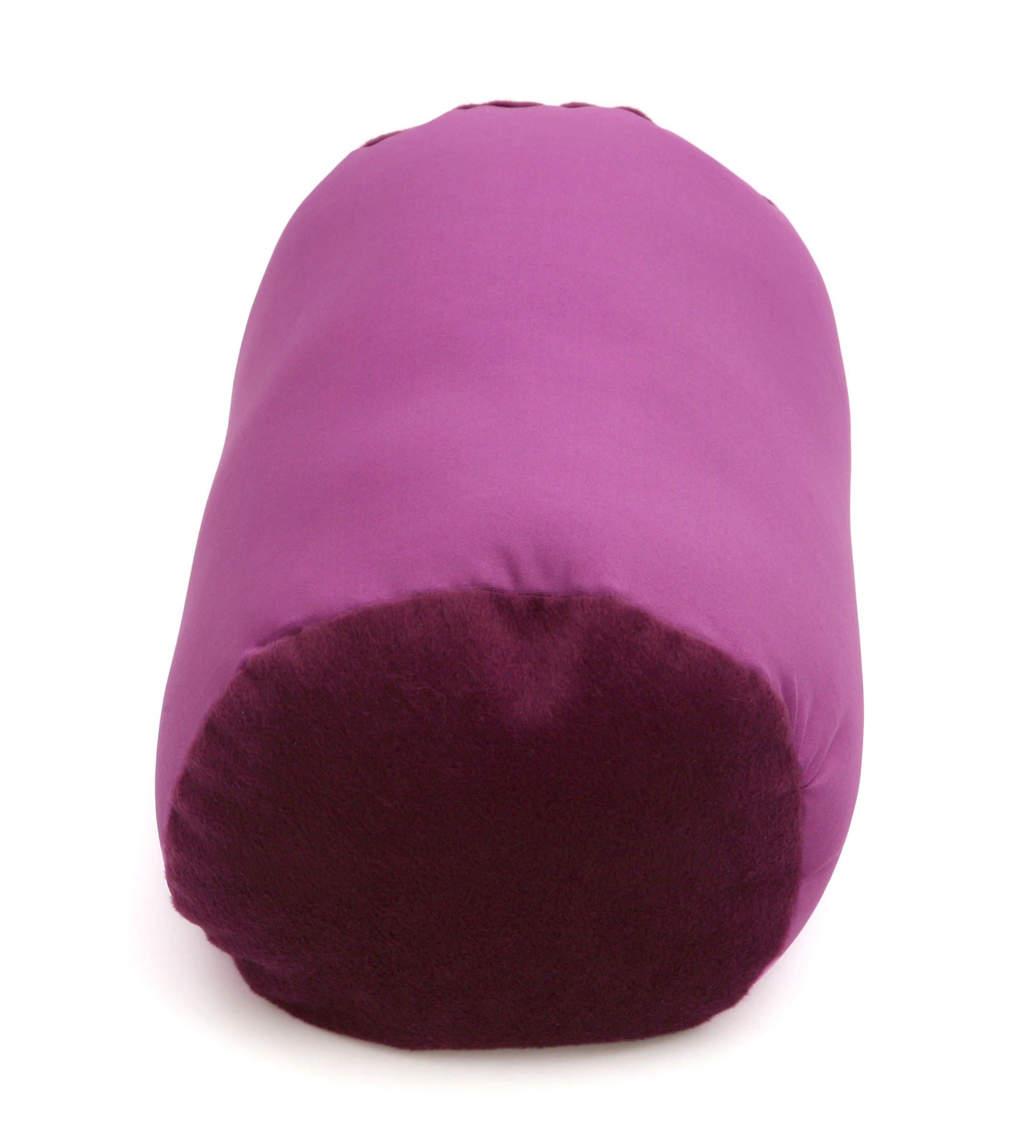 Deluxe Comfort Mooshi Squish Microbead Bed Pillow, 14" x 7" - Airy Squishy Soft Microbeads - Eighteen Fun Bubbly Colors To Choose From - Cuddly And Fun Dormroom Accessory - Bed Pillow, Purple