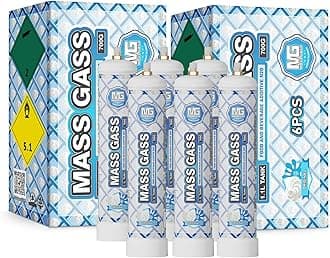 Cream Charger,Whipped Cream Chargers 18x700g 1.1L Tanks Whip Cream Charger Cylinder Food Grade for Whipped Cream Dispenser(3 Cartons)