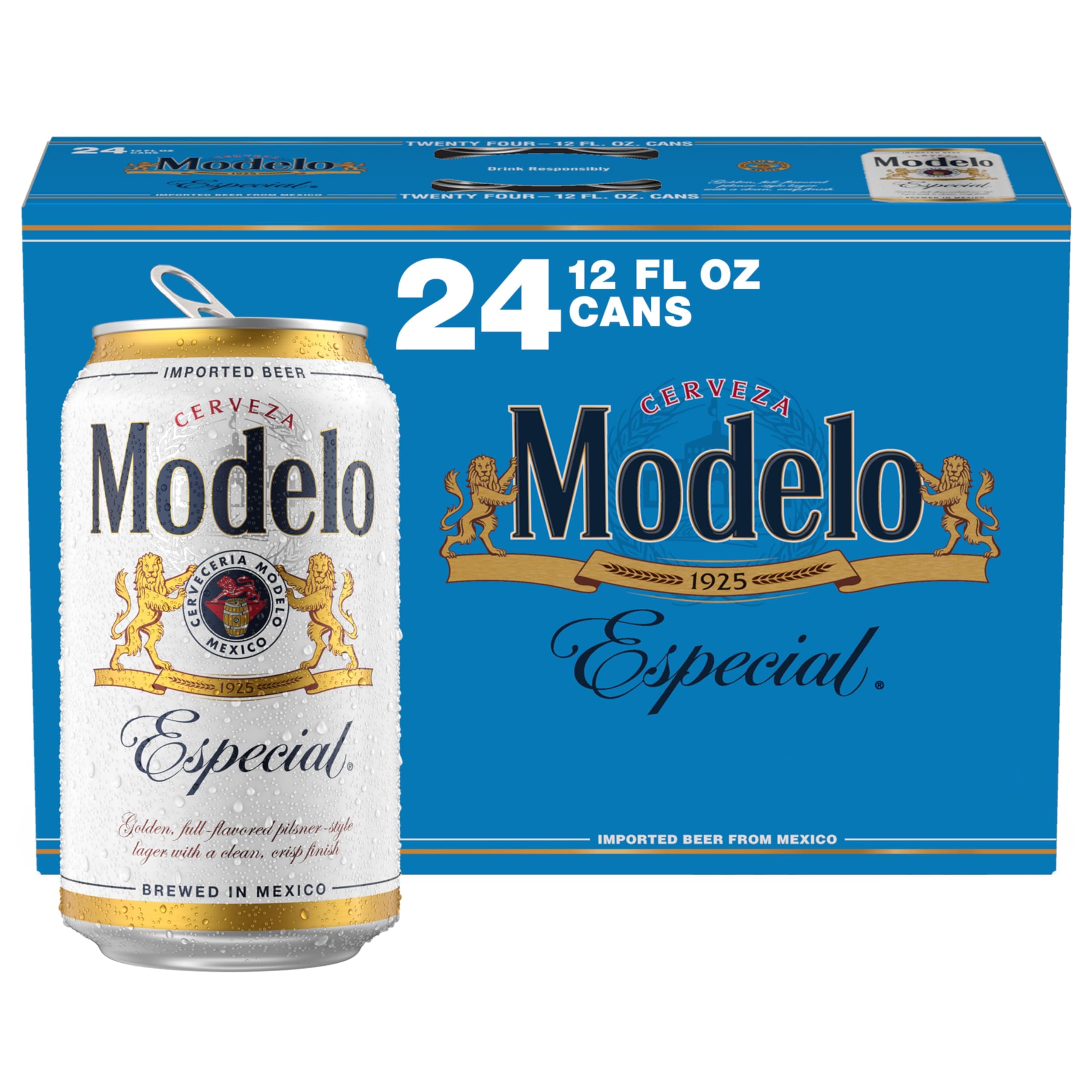 Modelo Especial Import Beer, 24 pk, 12 fl. oz. Cans, 4.4% ABV