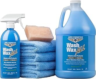 Aero Cosmetics Wet or Waterless Car Wash Wax Kit. Aircraft Quality for Your Car, RV, Boat, Motorcycle. The Best Wash Wax. Anywhere, Anytime, Home, Office, School, Garage, Parking Lots.