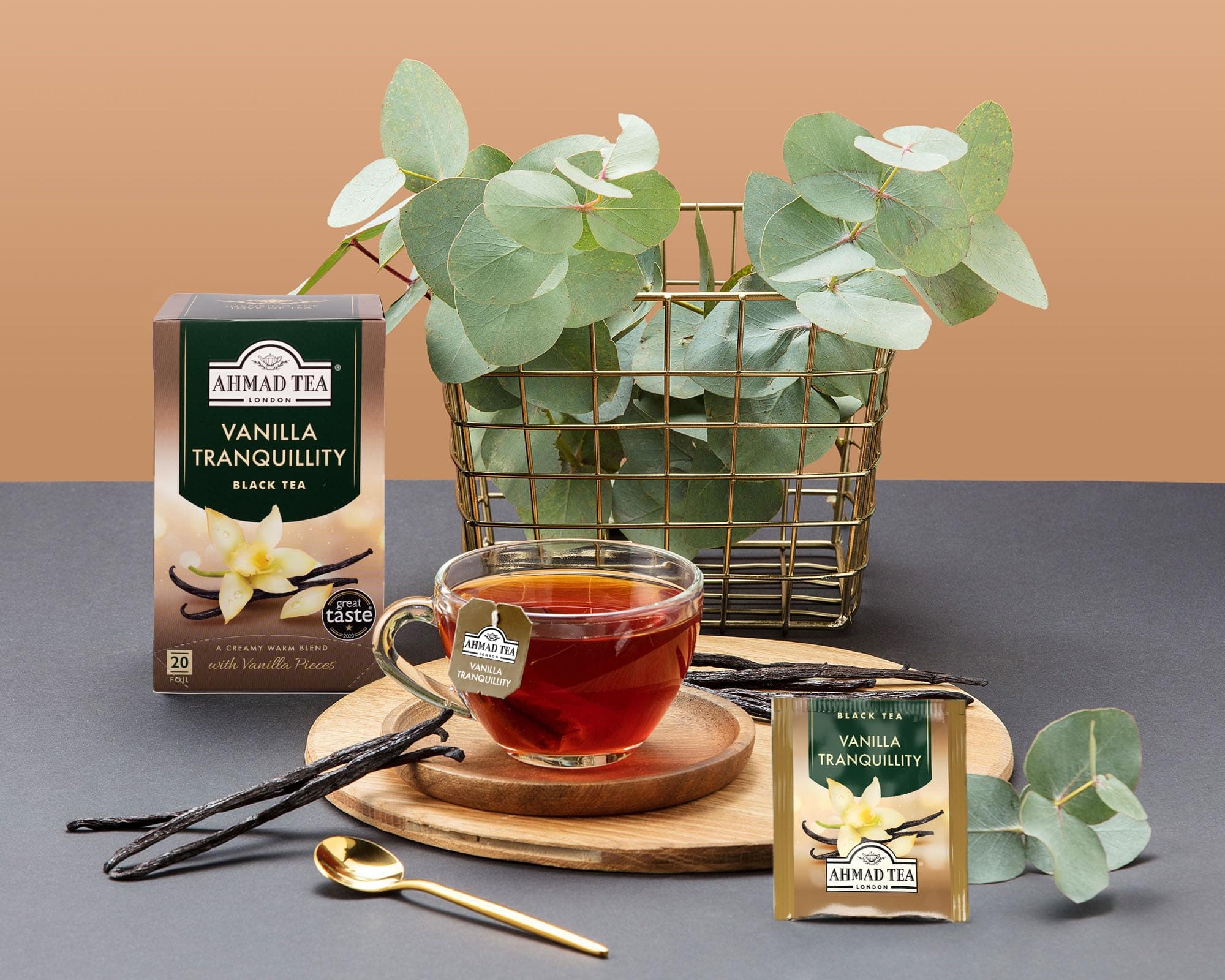 Vanilla Tranquility - Black Tea | 20' Tea Bags | Ahmad Tea