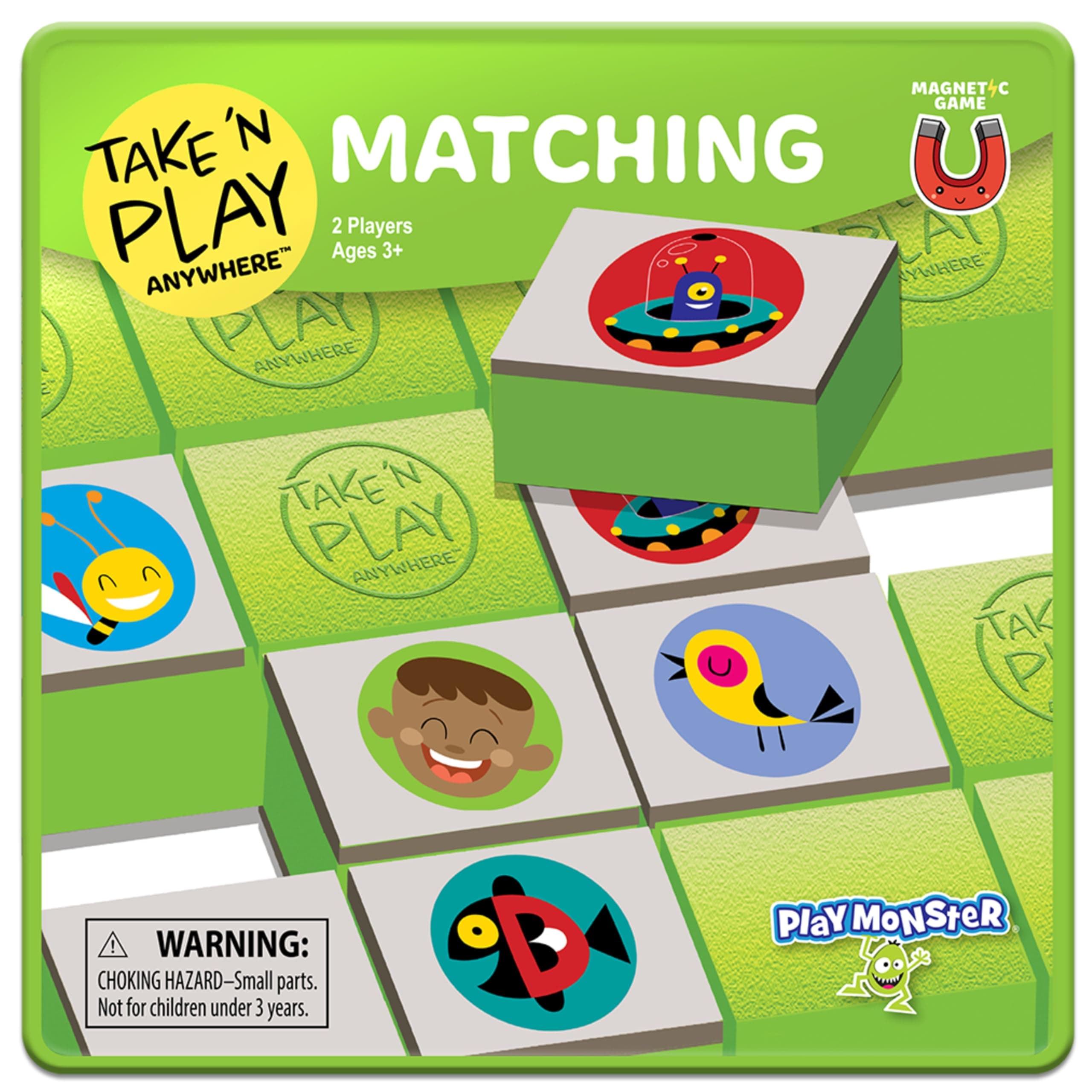 Take N Play — Matching Game — Easy to Use, Hard to Lose — Fun on the Go Travel Game — For Ages 3+