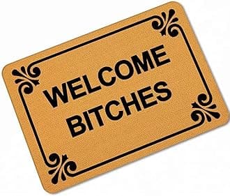 Welcome Bitches Doormats Floor Mat Door Mat Rug Indoor Outdoor Mats Welcome Doormat 24X16 Inch